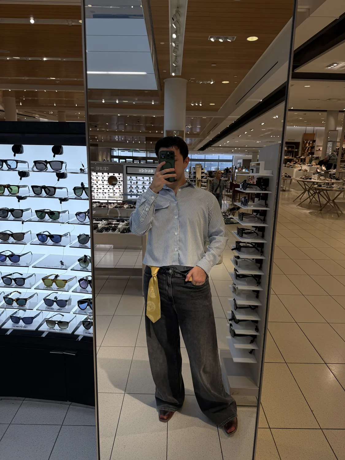 Everyday fit — striped shirt and silk tie